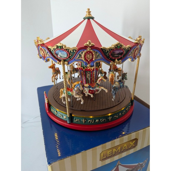 Lemax The Grand Carousel Animated Sights & Sounds Christmas Village 2013 - Picture 3 of 16